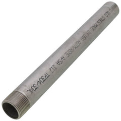 Merit Brass 4016-1200 Pipe Nipple, 1 in x 12 in L MNPT, 304/304L Stainless Steel, SCH 40/STD