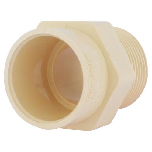 Charlotte CTS 02109 1000 Copper Tube Size Male Adapter, MPT x All CPVC Socket, 1 Inch, CPVC