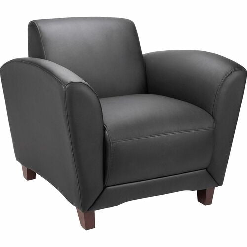 LORELL Lorell LLR68952 Club Chair Bonded Leather 250 Lb
