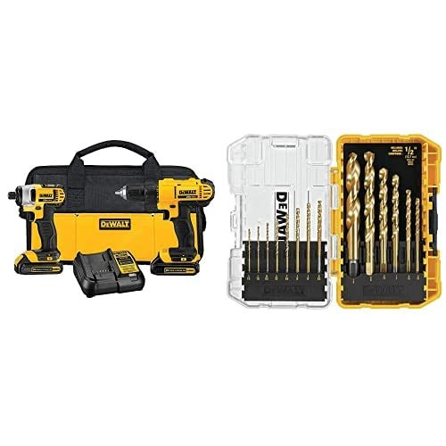 DEWALT DEWALT DCK240C2 20V Max Lithium Ion Drill Driver Impact Combo Kit