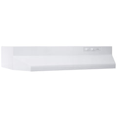 Broan 403001 2 Amp 120 Volt 30 x 17-1/2 x 6 Inch White Monochromatic Ducted Range Hood