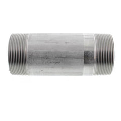 Merit Brass 4032-550 Stainless Steel 304/304L Pipe Fitting Nipple Schedule 40 Welded 2 Inches x 5-1/2 Inches NPT Male