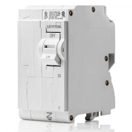 Leviton LB235-T Standard Thermal Magnetic Branch Circuit Breaker 120/240 VAC 35 Amp 10 kA Interrupt 2 Pole