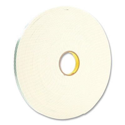 3M 7000048482 Double Coated Urethane Foam Tapes 4008, 3/4 in x 36 yd, 125 mil, Off-White