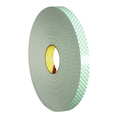 3M 7000048486 Double Coated Urethane Foam Tape 1 Inch x 72 Yard 62.5 Mil Green