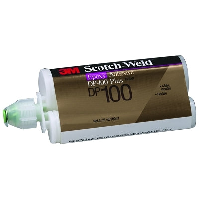 3M 7100148750 Scotch-Weld Two-Part Epoxy Adhesives DP100 Plus 1.7 oz Dou-Pak Clear