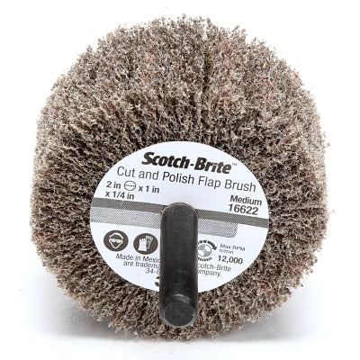 Scotch-Brite 7000121151 2 x 1 in. Flap Brush Medium Aluminum Oxide 12000 RPM