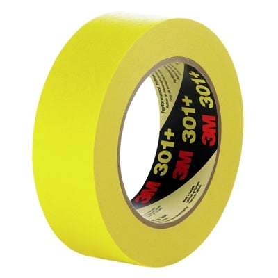 3M 7000124889 Performance Yellow Masking Tape 301+ 24 mm x 55 m x 6.3 mil Yellow