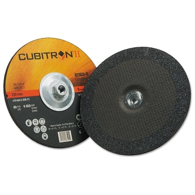 3M 7100103313 Cubitron II Depressed Center Grinding Wheel 9 Inch x 1/4 Inch x 5/8-11 Inch