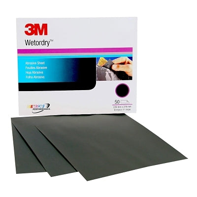 3M 7000028327 Wetordry Paper Sheets Aluminum Oxide P320 Grit 11 in Long