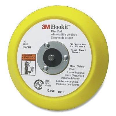 3M 7100041779 Hookit Disc Pad 6 Inch Diameter 5/16 to 24 Inch EXT Arbor Hook & Loop