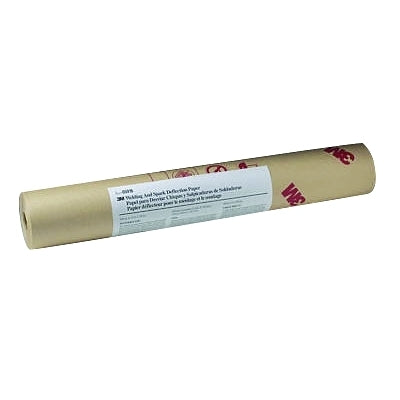 3M 7000045694 Welding and Spark Deflection Paper 24 in x 150 ft Flame-Retardant Brown Roll