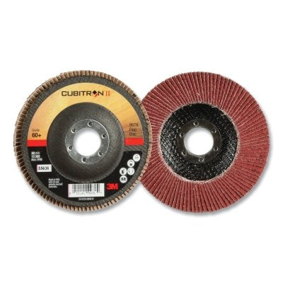 3M 7010327062 Cubitron II Flap Disc 60+ (4-1/2 in x 7/8 in) Replacement MPN