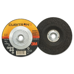 3M 7100103334 Cubitron II Depressed Center Grinding Wheel 4-1/2 Inch Diameter 1/4 Inch Thick 5/8 Inch - 11 Arbor 36 Grit Precision Shaped Ceramic