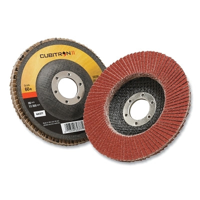 3M 7100104926 Cubitron II 969F Flap Disc, Ceramic Grain, 4-1/2 in Diameter, 5/8 in-11 Thread, 60+ Grit, 13300 rpm