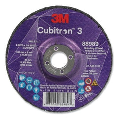 3M 7100303964 Cubitron 3 Depressed Center Grinding Wheel 4 Inches 36+ Grit T27