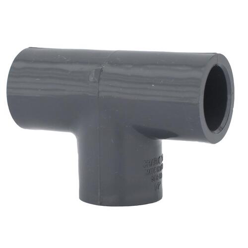 Charlotte PVC 08400 1800 Schedule 80 Tee Socket End 1-1/2 Inch PVC