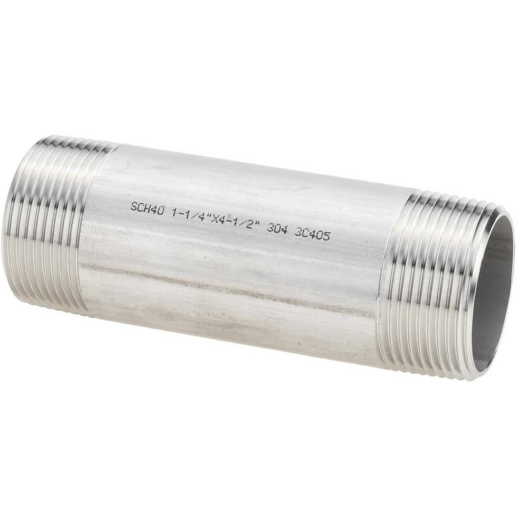 VALUE COLLECTION Value Collection 4BN11/4X41/2 Ss Pipe Nipple Sch 40 Npt