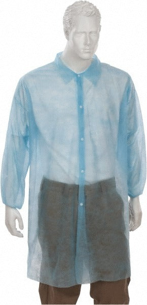 PRO-SAFE Pro-safe KM-LC0-BE-NW-MED-BLUE Lab Coat Medium Blue 30pk