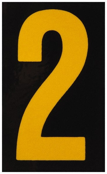STRANCO Stranco RUM5PK-200-2 Number Label Reflective 5 Pack