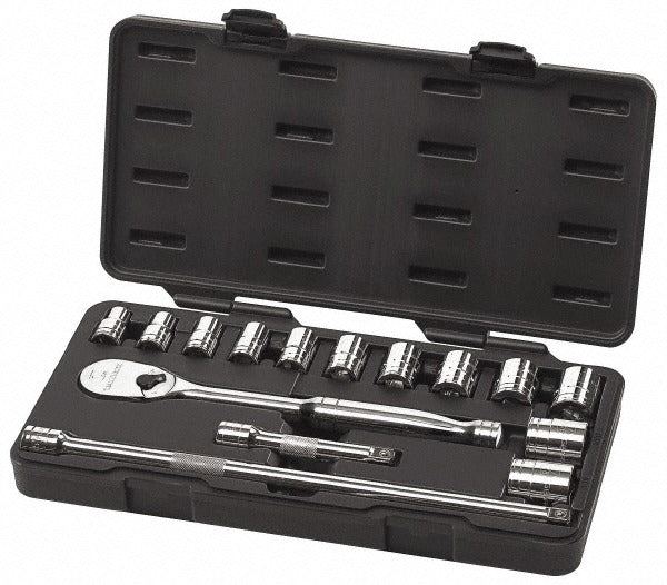 GEARWRENCH Gearwrench 80706 15pc 1/2 in Drive Socket Set 6-point