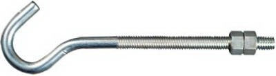NATIONAL HARDWARE National Mfg N100-393 Hook J Bolt 5/16x5 in Steel 10-pack