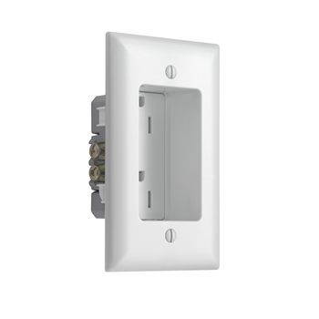 Legrand R-885TRWCC6 Pass & Seymour Recessed Tamper-Resistant Duplex Outlet 15A 125V