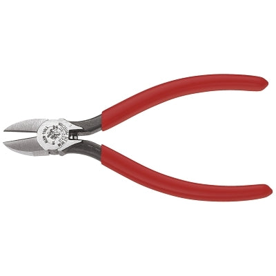 Klein Tools D202-6C Pliers Diagonal Cutting Pliers with Tapered Nose Short Jaws and Spring-Assist Action 6-Inch