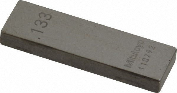 MITUTOYO Mitutoyo 611173-541 Steel Gage Block 0.133 in Grade AS-1