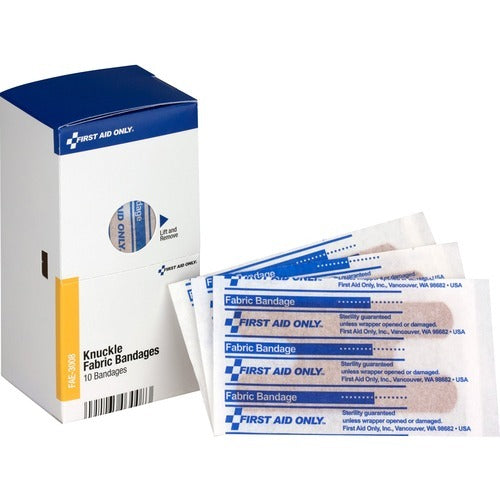 FIRST AID ONLY First Aid Only FAOFAE3008 Fabric Knuckle Bandages 10pk