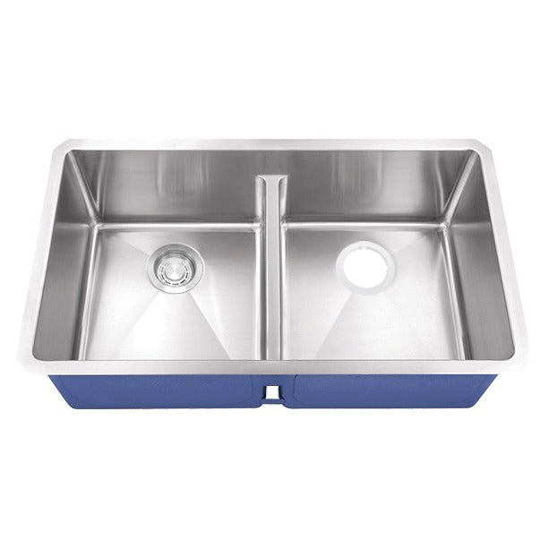 DAKOTA Dakota Plumbing Products DSM-5050LDGD Double Bowl Kitchen Sink