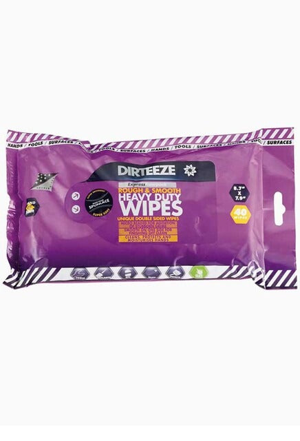 DIRTEEZE Dirteeze DGPF40US Rough and Smooth Heavy Duty Wipes 40 Count Soft Pack DGPF40US