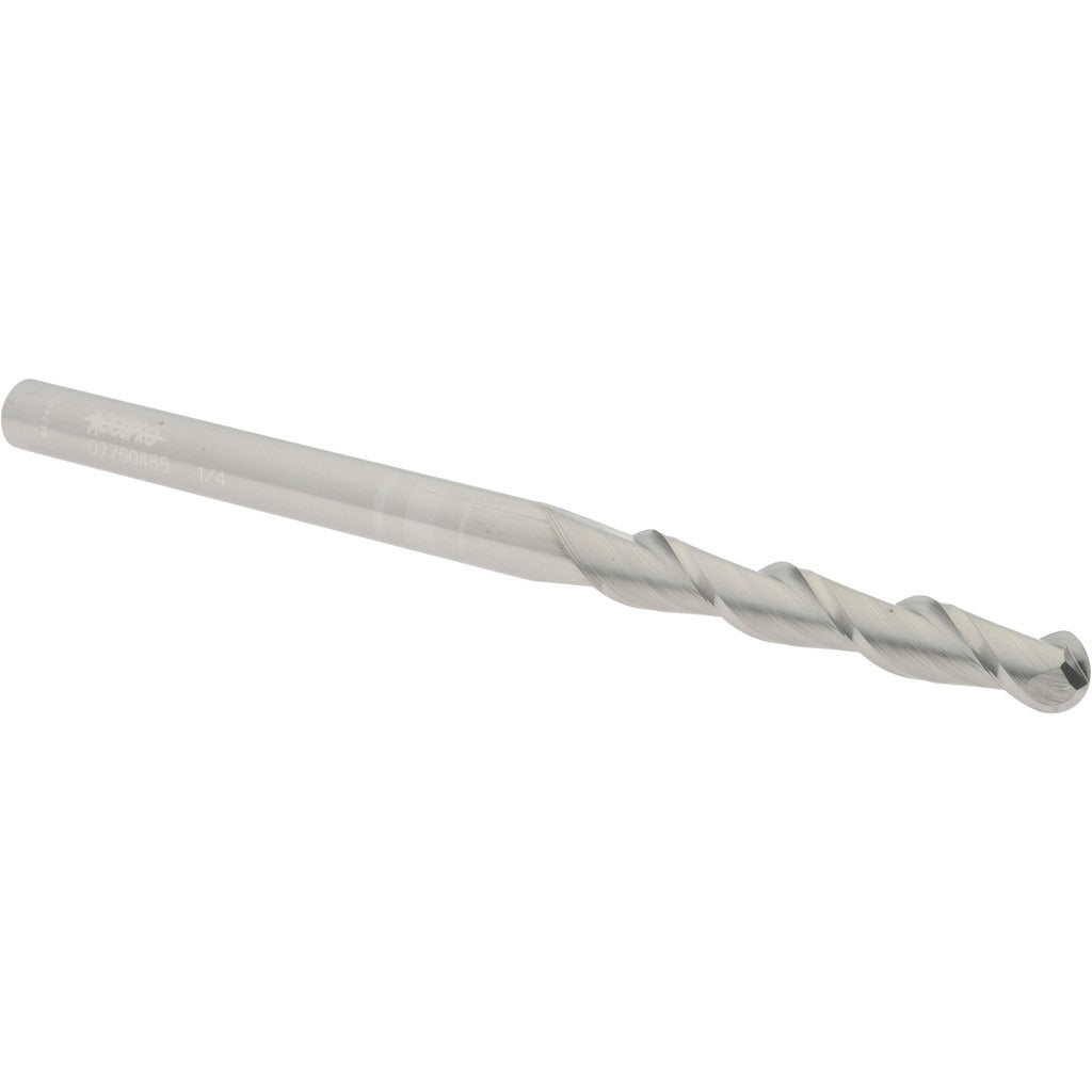 ACCUPRO Accupro 12184247 Ball End Mill 0.25in 2 Flute Carbide
