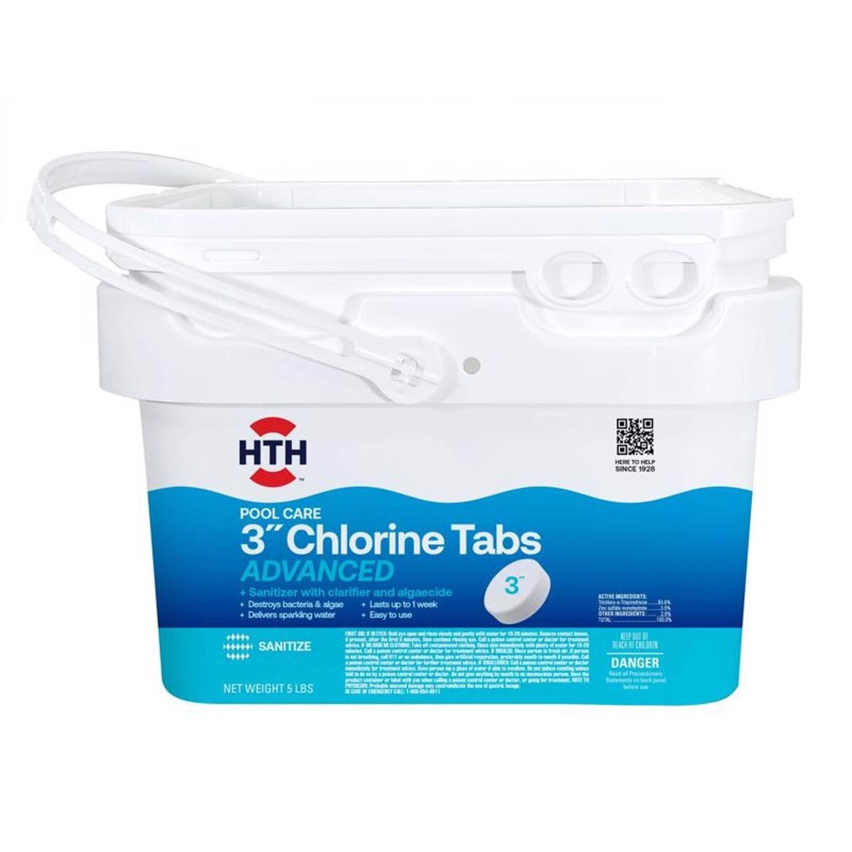 HTH Hth 42052 Pool Care 3 Inch Chlorine Tabs Advanced 5 lb
