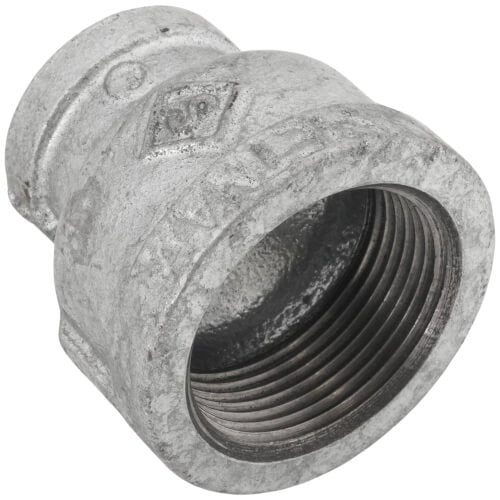 EVERFLOW Everflow GMRC1142 Reducing Coupling Galvanized Malleable (1-1/4 x 3/4) Bluefin GVC125-075C