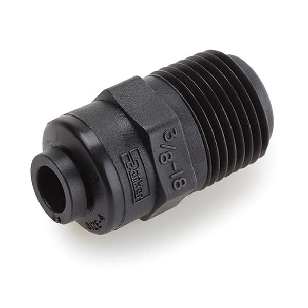 PARKER Parker FB6MC4-HBLK Push-to-connect Connector 3/8in Od