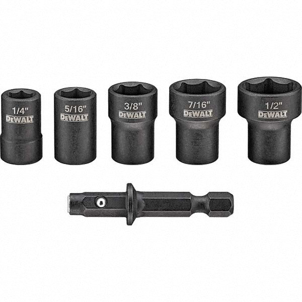 DEWALT Dewalt DWADND-5 Magnetic Nut Driver Bit Set 5 Piece