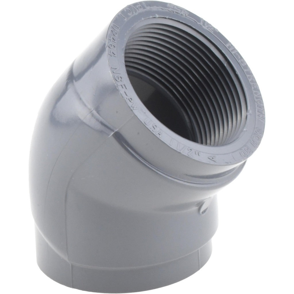 VALUE COLLECTION Value Collection BD-15373 Pvc 45 Degree Elbow 1-1/2 in