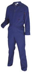 MCR Safety CC1B54 Contractor Flame Resistant Coverall, Size 54, Chest 54 Inch, Waist 51 Inch, Inseam 30 Inch, Royal Blue