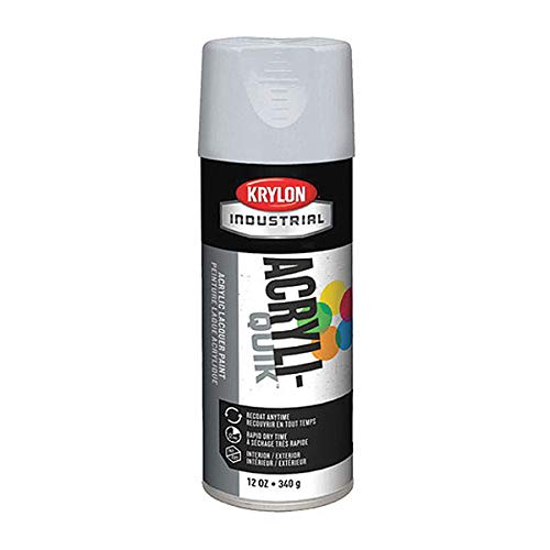 Krylon K01502A07 Acryli-Quik Acrylic Lacquer Flat White 12 oz