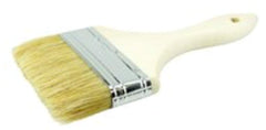 Weiler 40185 4 Vortec Pro Chip & Oil Brush 3/8 Thick White Bristle 1-3/4 Trim Length Wood Handle Durable and Disposable