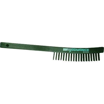 PFERD 85012 Curved Handle Scratch Brush 13 3/4 Inches Carbon Steel Wire Plastic