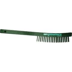 PFERD 85012 Curved Handle Scratch Brush 13 3/4 Inches Carbon Steel Wire Plastic