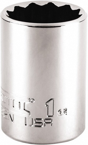 PROTO Proto J5432N 1 Inch 12-point 1/2 Drive Hand Socket