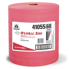 Kimberly Clark Professional 41055 WypAll X80 Towels Jumbo Roll 12 1/2 x 13 3/8 Red