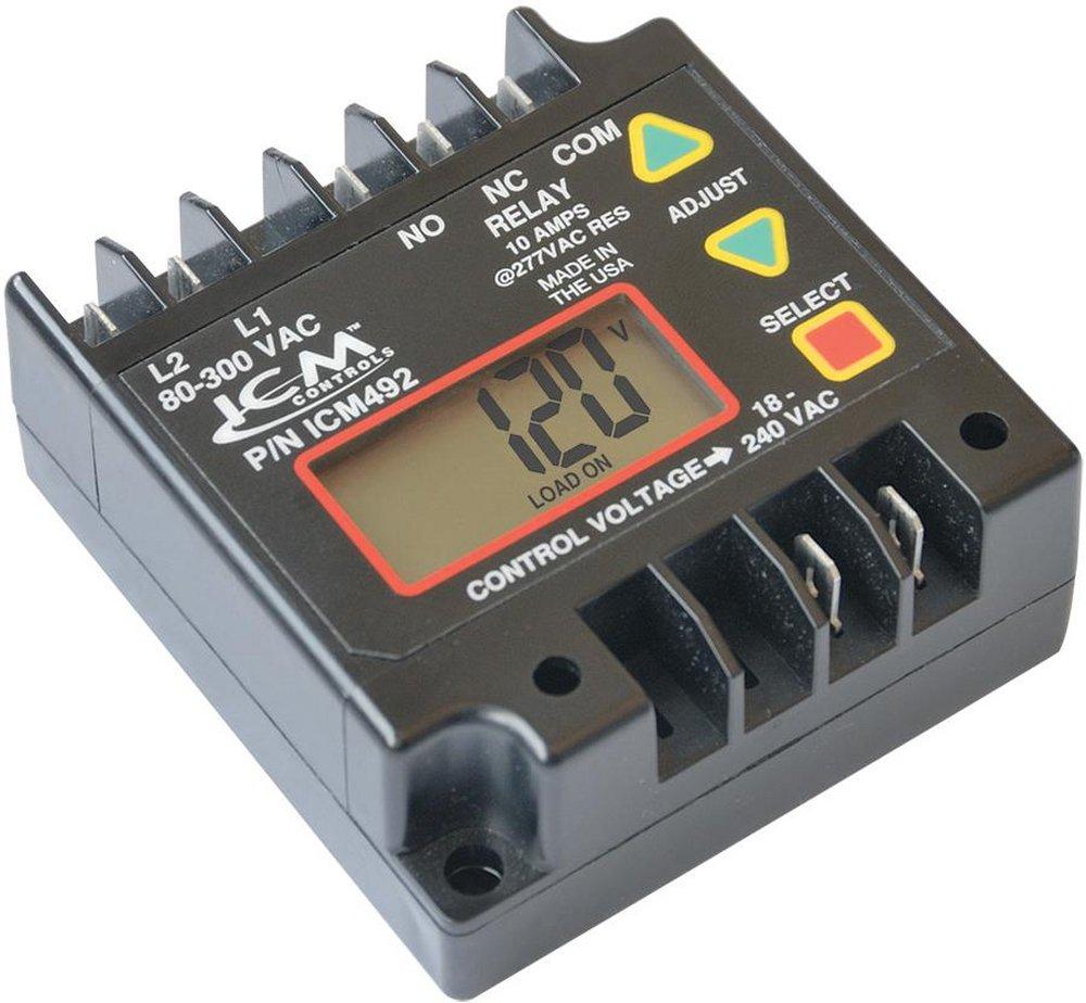 ICM Controls ICM492C-LF 1-Phase Digital Line Voltage Monitor 80-300 VAC  Replacement MPN