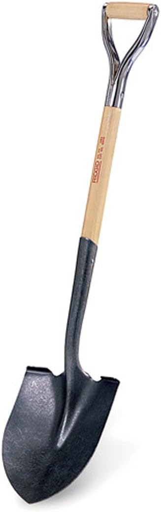 RIDGID 52310 D-Handle Round Point Shovel