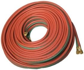 BEST WELDS 907-T1004 Grade T Twin-Line Welding Hose, 1/4 100 ft, BB Fittings, Fuel Gases