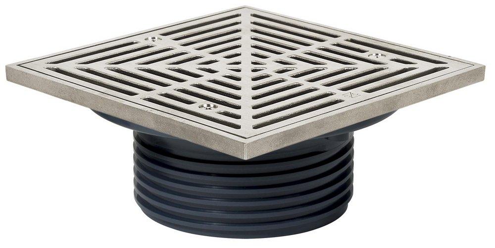 Sioux Chief 832-4HSQ FinishLine 4 in Hub Plastic Stainless Steel Floor Drain