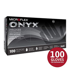 Microflex N644 Onyx Nitrile Exam Gloves X-Large 100 Gloves